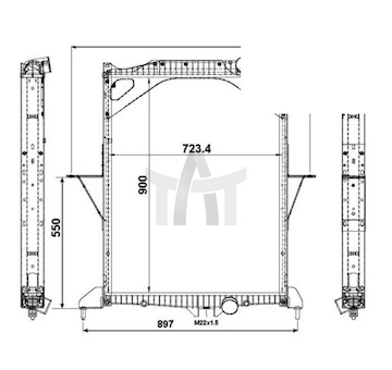 Chladič - chlazení motoru NRF NRF529701
