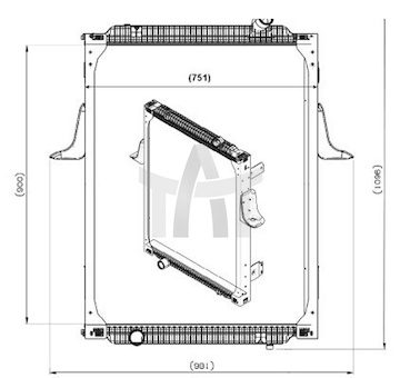 Chladič - chlazení motoru NRF NRF539700