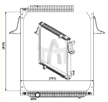 Chladič - chlazení motoru NRF NRF559563