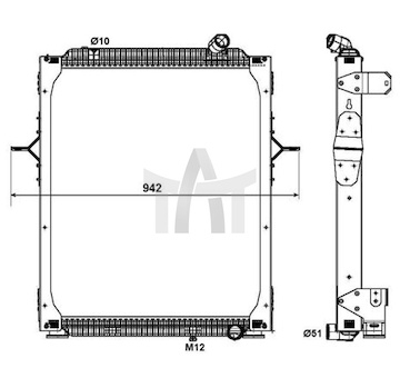 Chladič - chlazení motoru NRF NRF579563