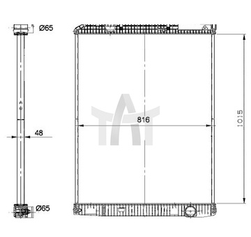 Chladič - chlazení motoru NRF NRF58260