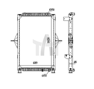 Chladič - chlazení motoru NRF NRF58402