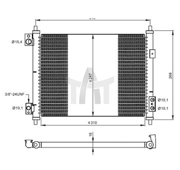 Chladič klimatizace RVI MAXITY 07- NRF NRF35926