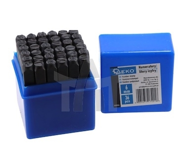 Číslovačka písmena a číslice 6MM/36ks GEKO G01816 