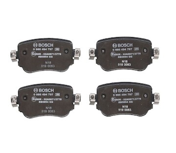Destičky brzd. BOSCH