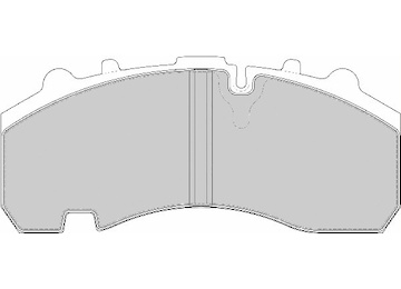 Destičky brzd.BPW, 29167,VČ.PŘISL. - BK kval. 6565