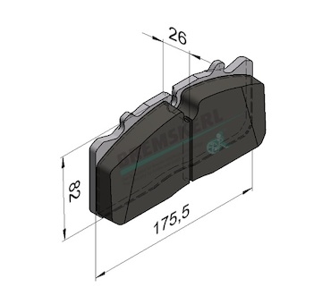 Destičky brzd.DAF LF45, MAN 29088 - BK 8010 OE-kvalita