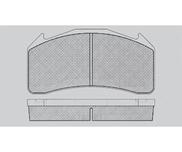 Destičky brzd.VOLVO 613/FL614/FL615  PN,ZN