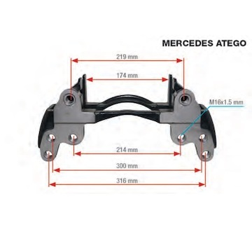 Držák brzdového třmenu (kopyto) KNORR SN5 repas CT15921