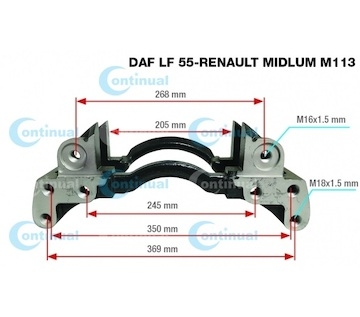 Držák brzdového třmenu (kopyto) WABCO repas CT17931