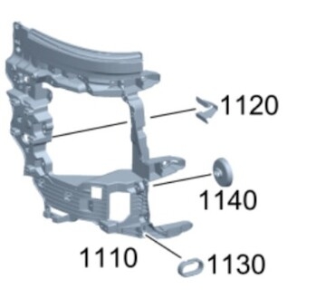 Držák světlometu pravý