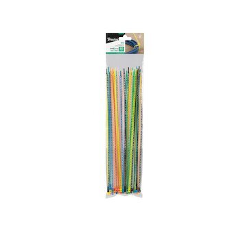 Elastické stahovací pásky 3.6×300 mm 50 ks mix barev BRADAS BR-TS1336300M/50