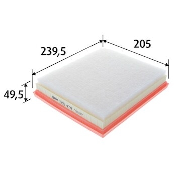 Filtr vzduchový VALEO VAL585474