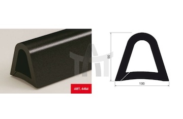 Gumový doraz 2600 x 91 x 101 mm