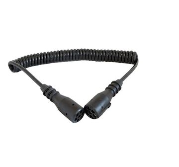 Kabel elek.7-pol.se zdířkou typ N - PLASTOVÉ lisované konc./ ISO1185, pracovní délka 3.5m - 6x 0,5 mm2, 1x 0,75 mm2