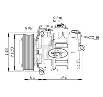 Kompresor, klimatizace NRF NRF32413