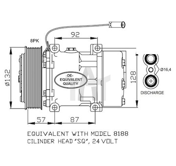 Kompresor - klimatizace NRF NRF32733