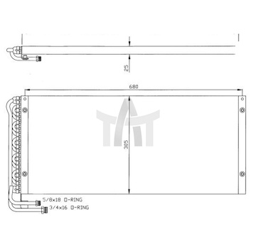 Kondenzátor - klimatizace NRF NRF35323