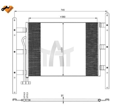 Kondenzátor - klimatizace NRF NRF35329