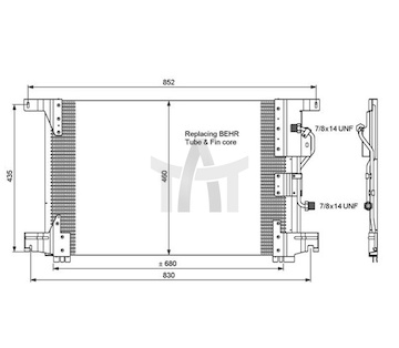 Kondenzátor - klimatizace NRF NRF35772