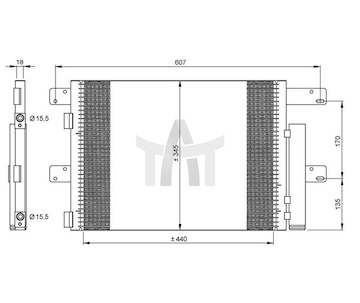 Kondenzátor - klimatizace NRF NRF35896