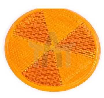 Kulatá odrazka se šroubem FI75 žlutá WAS 516