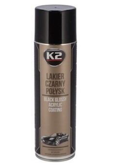 Lak černý akrylový, rychloschnoucí 500ml K2