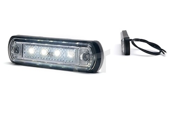 Lampa obrysová LED bílá 12/24V WAS W189/1340