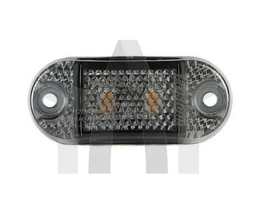 Lampa obrysová LED červená 12/36V oválná tmavá FT-062CLEDDARK