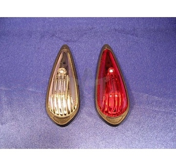 Lampa obrysová ležatá bílá velká SERTPLAS 0064L/BIALA