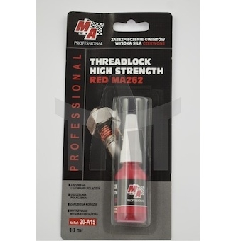 Lepidlo na závitová spojení 10ML červené MA 20-A15