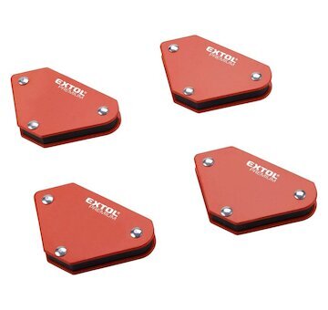 Magnet-úhelník svařovací mini sada 4ks 45°-90°-135° nosnost do 4kg EXTOL PREMIUM 8815180
