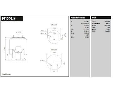 Měch pérování FIRESTONE 1T15M9