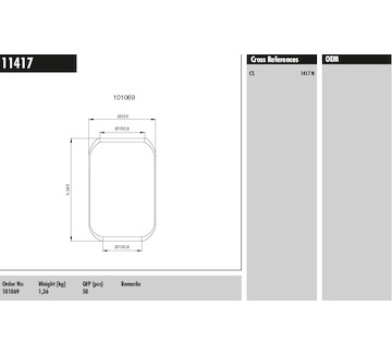 Měch pérování IVECO CITELIS ZN 1417