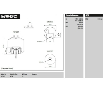 Měch pérování IVECO Stralis- PN 