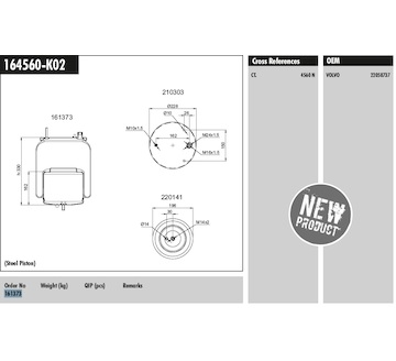 Měch pérování komplet 4560NP02