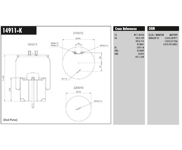 Měch pérování RENAULT 4911K