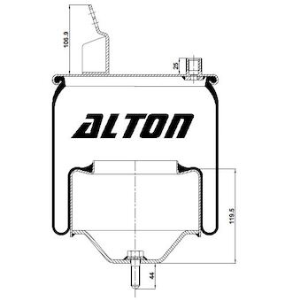 Měch pérování VOLVO FH12 7802M
