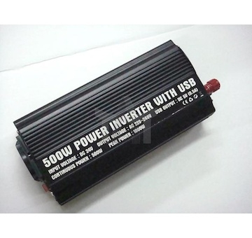 Měnič napětí 24V/220V 500W 8500U/24V