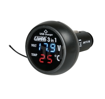Nabíječka do auta 12/24V lampa LAM74063  