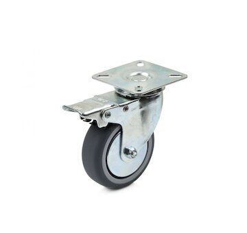 Náhradní otočné kolečko s brzdou TPR/polypropylen 75mm GEKO G71513