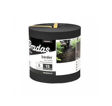 Obruba záhonů 6 m × 15 cm černá BORDER BRADAS BR-OBPBK06150