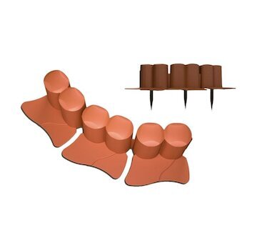 Obrubník plastový palisáda 3.02m 100mm PALISADE (Barva: Terakota) KAXL IPAL6-R624