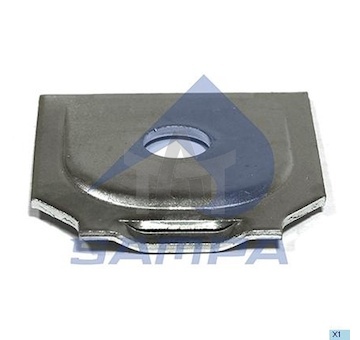 Plechový výlisek, konzole pružiny SAMPA 114.292