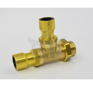 Pneumatická T-spojka fi12 2x / M22x1,5 vnější závit