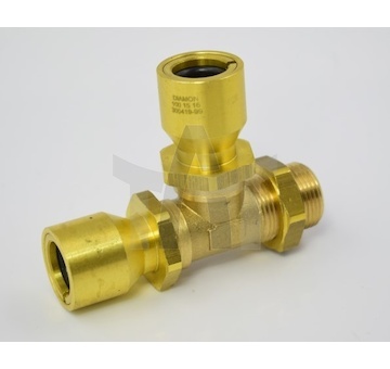 Pneumatická T-spojka fi15 2x / M22x1,5 vnější závit