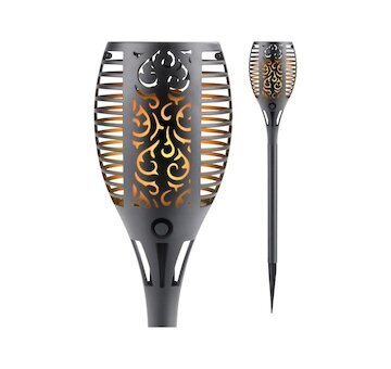 Pochodeň LED s plamenem 58cm solární nabíjení 33 LED EXTOL LIGHT 43147