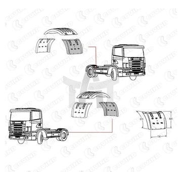Podběh kola COVIND COV/144/518