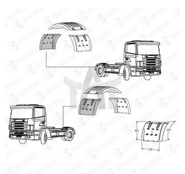 Podběh kola COVIND COV/144/519