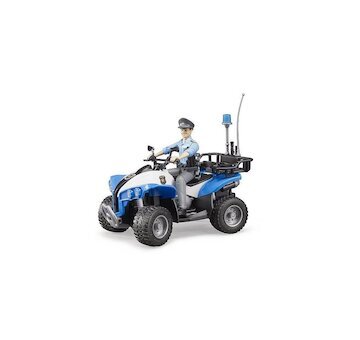 Policejní čtyřkolka s figurkou policisty BRUDER BO-63010